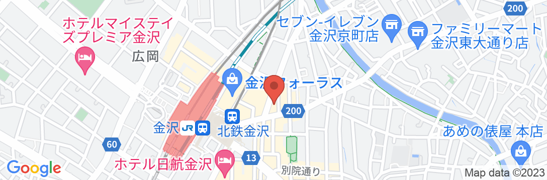 金沢セントラルホテル(本館)の地図