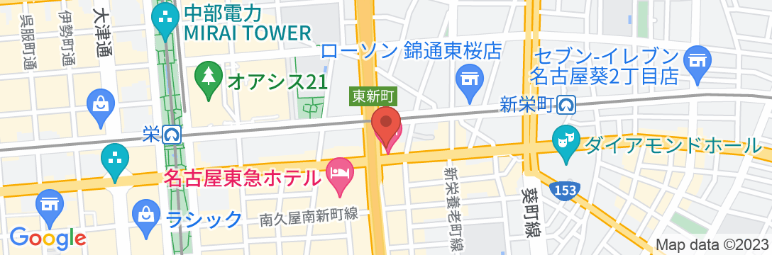 ホテルマイステイズ名古屋栄の地図