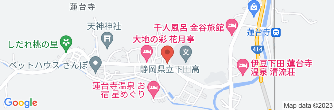 下田 蓮台寺温泉 クアハウス石橋旅館の地図