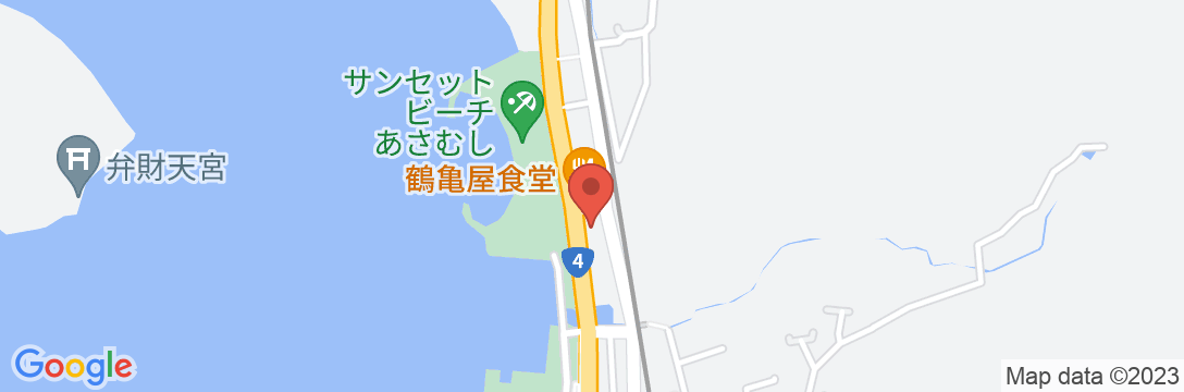 ホテル秋田屋 夕陽と陸奥湾を望む展望温泉の地図