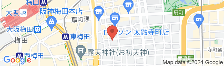 ホテル関西の地図