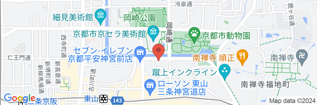 京都トラベラーズ・インの地図