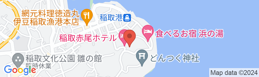 稲取温泉 貸切風呂の宿 稲取赤尾ホテルの地図