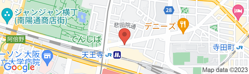 アーベイ天王寺ホテルの地図