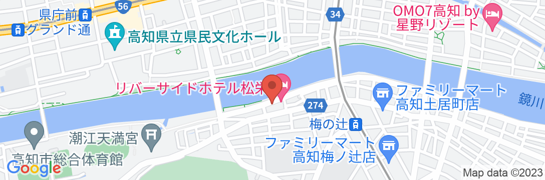 リバーサイドホテル松栄の地図