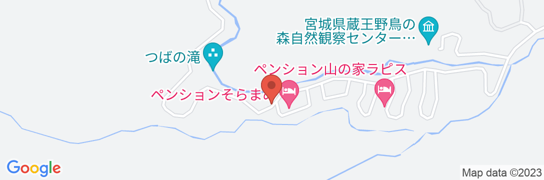 遠刈田温泉 美食と温泉宿 らぶりぃの地図