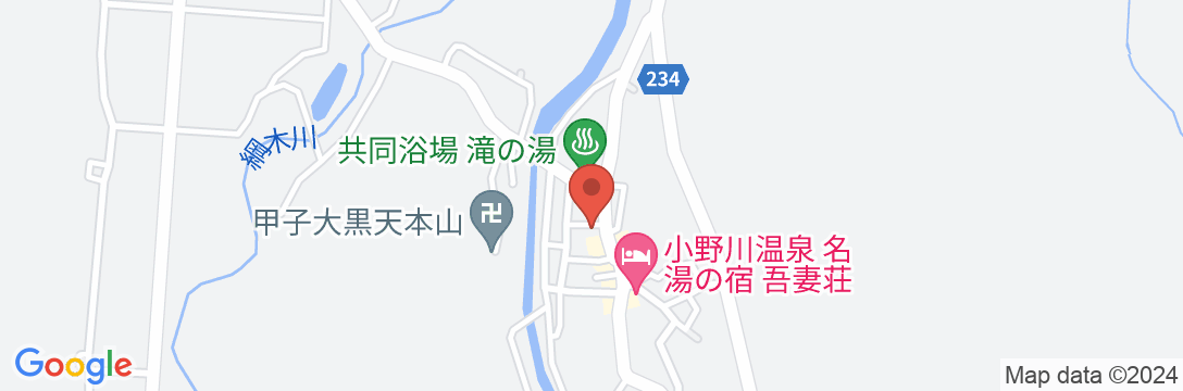 小野川温泉 鈴の宿 登府屋旅館の地図