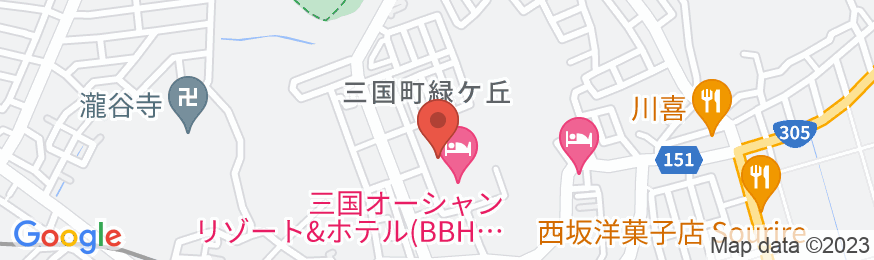 東尋坊温泉 三国オーシャンリゾート&ホテル(旧:三国観光ホテル)の地図