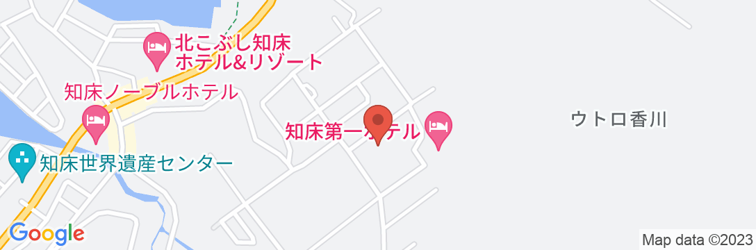 ウトロ温泉 知床第一ホテルの地図
