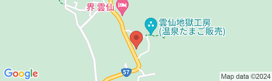 雲仙温泉 九州ホテルの地図