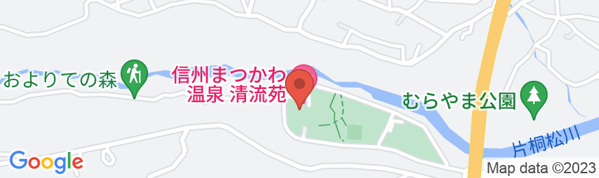 信州まつかわ温泉 清流苑の地図