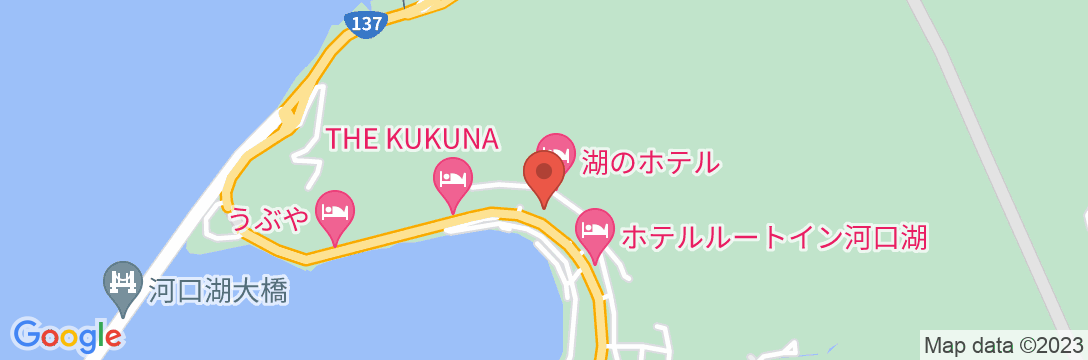富士河口湖温泉 ホテルニューセンチュリーの地図