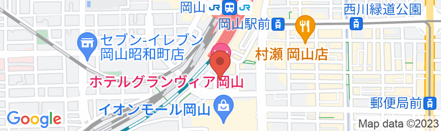 三井ガーデンホテル岡山の地図