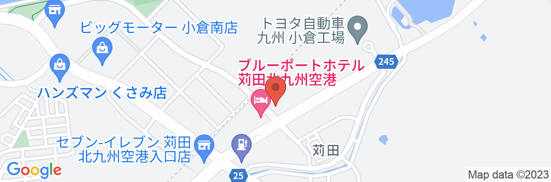 ブルーポートホテル苅田北九州空港の地図