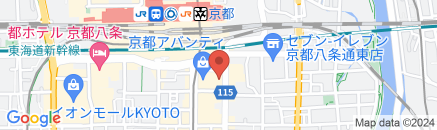 ホテル京阪 京都グランデの地図