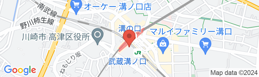 JR東日本ホテルメッツ溝ノ口の地図