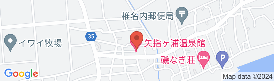 矢指ヶ浦温泉館の地図