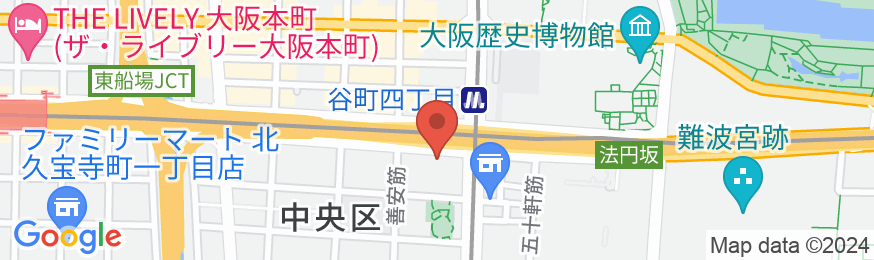 アパホテル〈大阪谷町四丁目駅前〉の地図