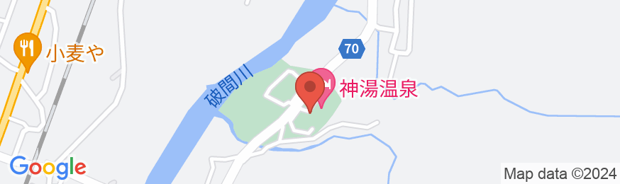 越後・奥只見郷 神湯温泉倶楽部の地図