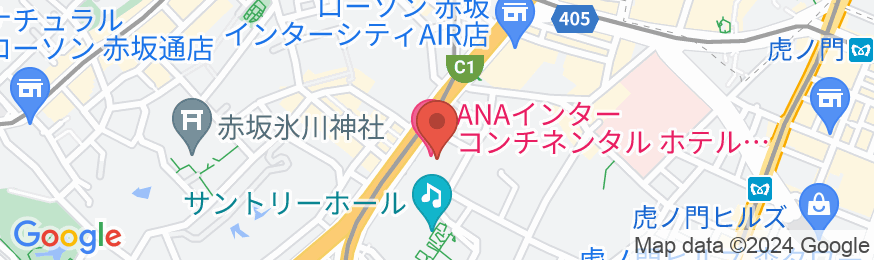 ANAインターコンチネンタルホテル東京の地図