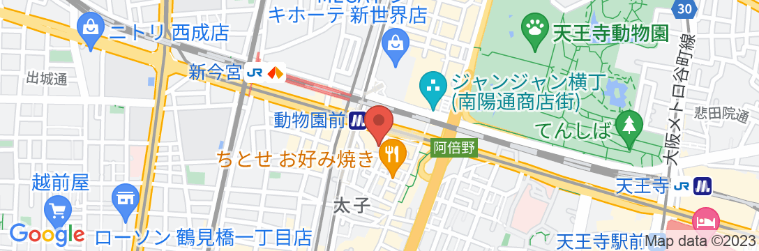 ホテル東洋<大阪府>の地図