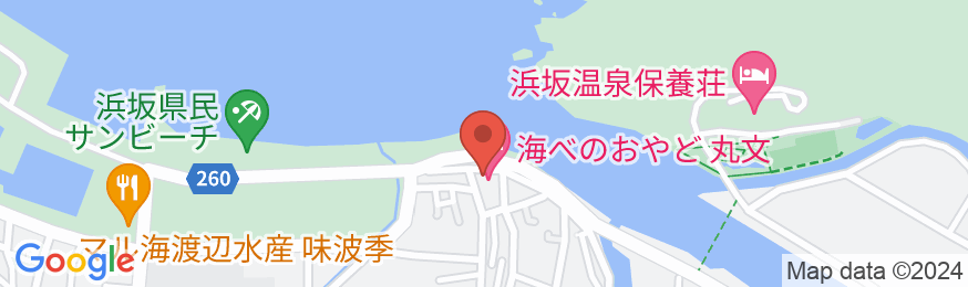 浜坂温泉 海べのおやど 丸文の地図