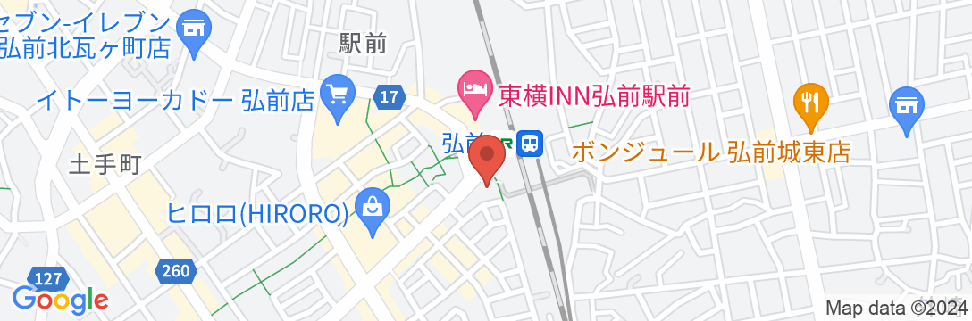 アートホテル弘前シティの地図