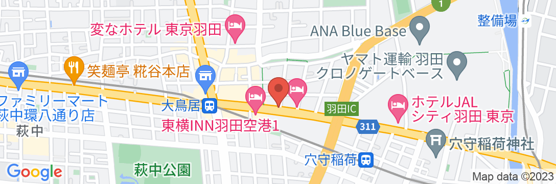 羽田インの地図