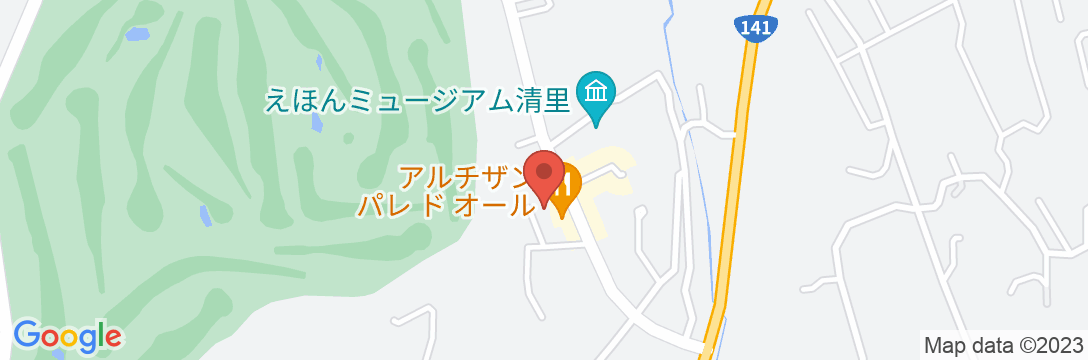 清里高原 ヒュッテ・グーテライゼ!の地図