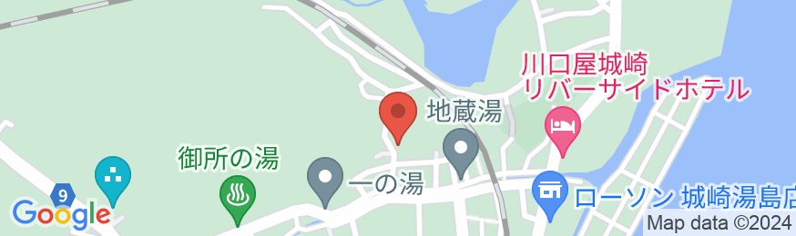 城崎温泉 富士見屋の地図
