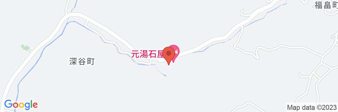 金沢・深谷温泉 元湯石屋 能舞台のある秘湯の一軒宿の地図