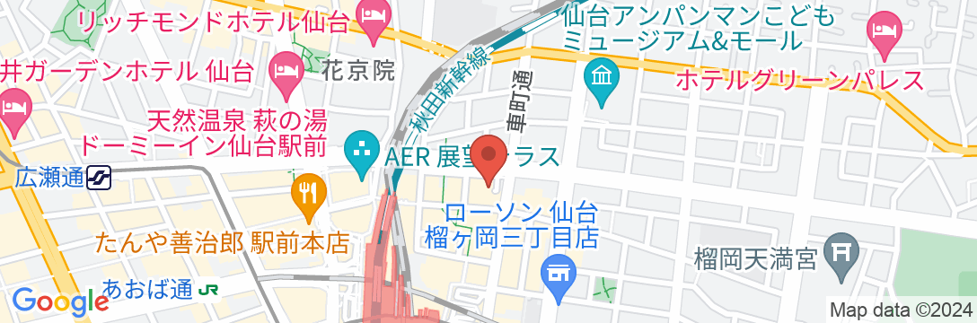コンフォートホテル仙台東口の地図