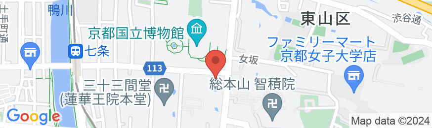 ハイアット リージェンシー 京都の地図
