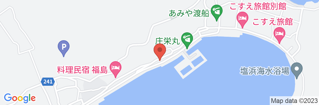 上山旅館の地図