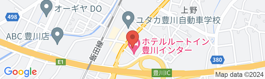ホテルルートイン 豊川インターの地図