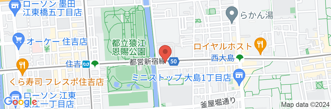 アパホテル〈東京大島〉の地図