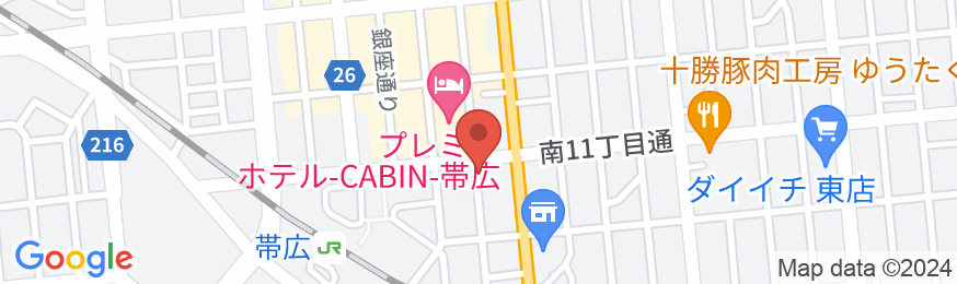 ホテルパコ帯広駅前(旧ホテルパコ帯広2)の地図