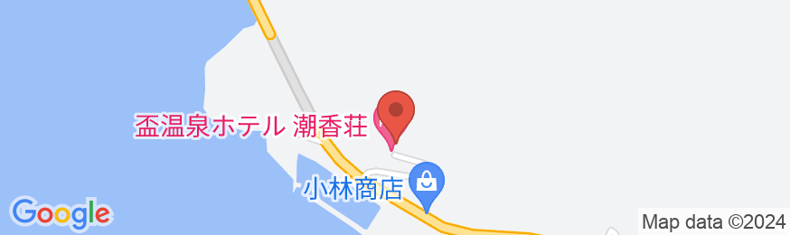 全室海側の宿 盃温泉 潮香荘の地図
