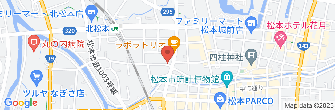 ホテルトレンド松本の地図