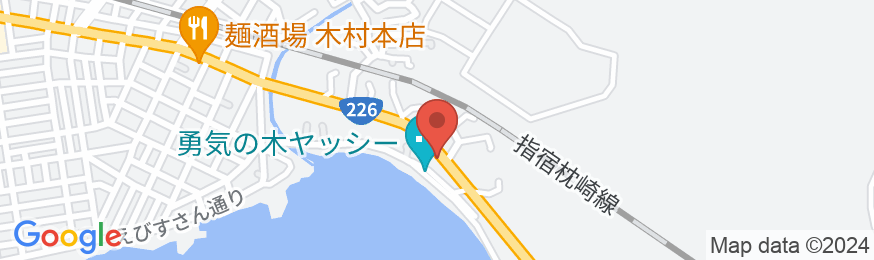 空と海を臨む宿 Ocean Hotel Iwato(旧:枕崎観光ホテル 岩戸)の地図