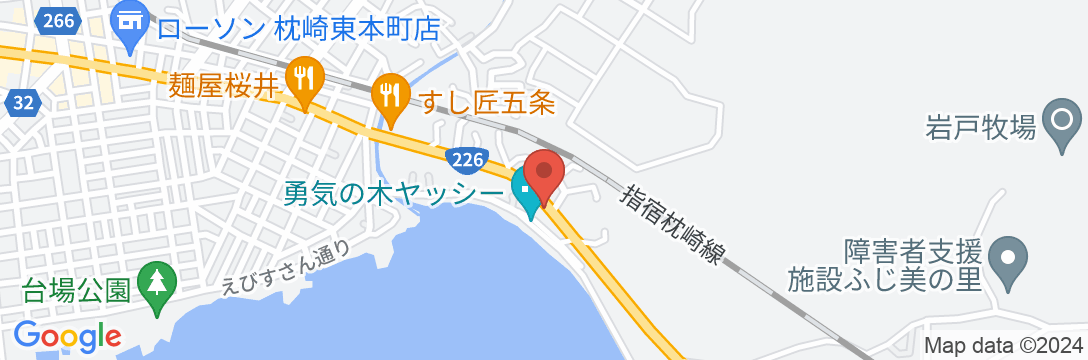 空と海を臨む宿 Ocean Hotel Iwato(旧:枕崎観光ホテル 岩戸)の地図
