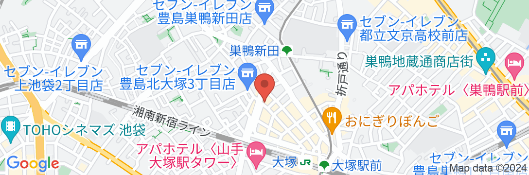 大塚タウンホテルの地図