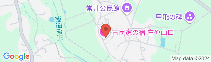 古民家の宿 庄や山口の地図