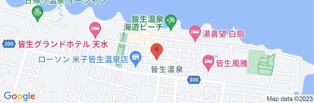 皆生温泉 旅館三井の地図