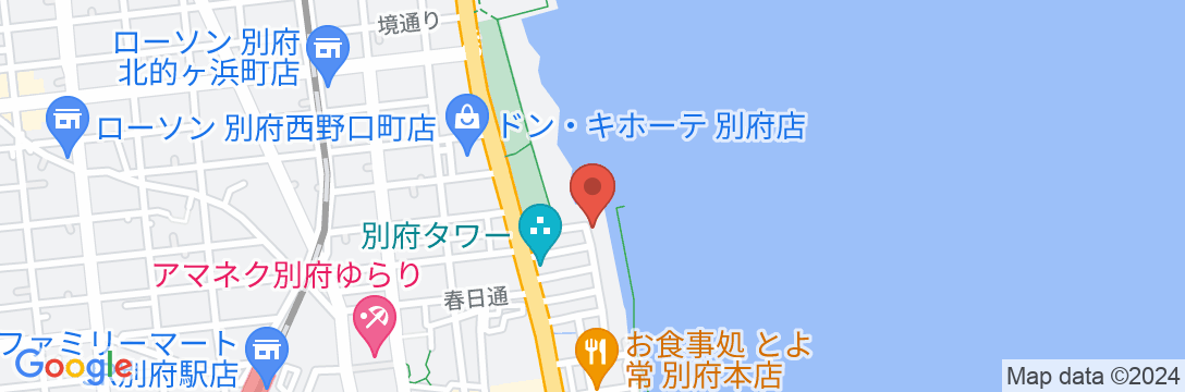 別府温泉 シーサイドホテル 美松 大江亭の地図