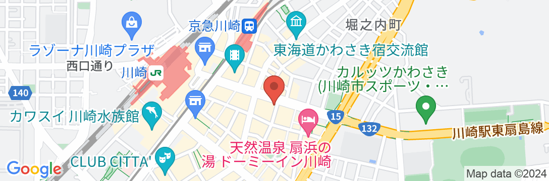 相鉄フレッサイン 川崎駅東口の地図