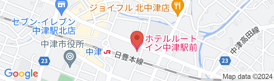 ホテルルートイン中津駅前の地図