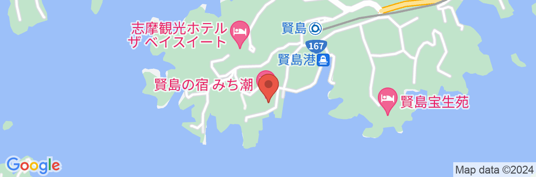 伊勢志摩国立公園 賢島の宿 みち潮の地図