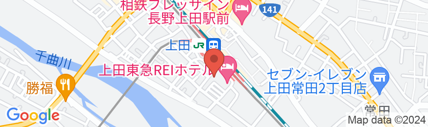 上田東急REIホテルの地図