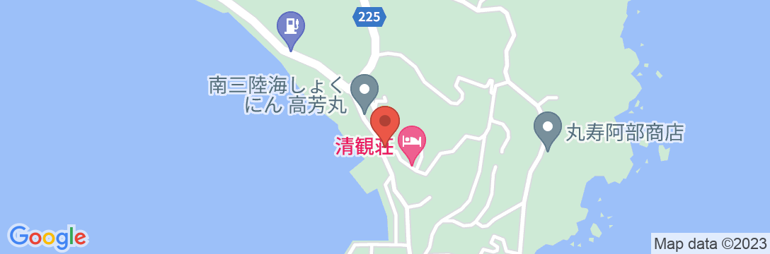 南三陸 民宿 清観荘の地図